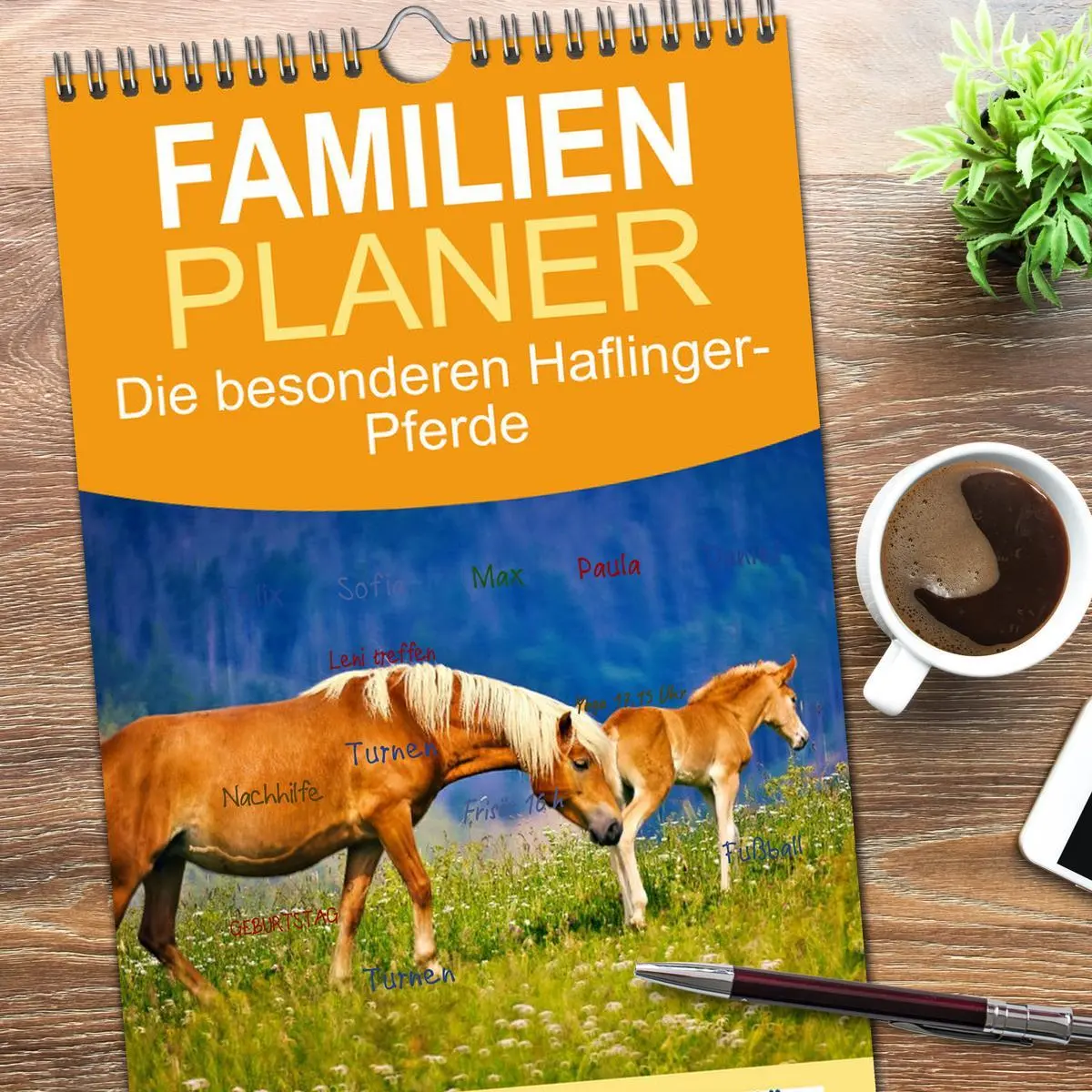 Bild: 9783516649093 | Familienplaner 2026 - Die besonderen Haflinger-Pferde mit 5 Spalten...