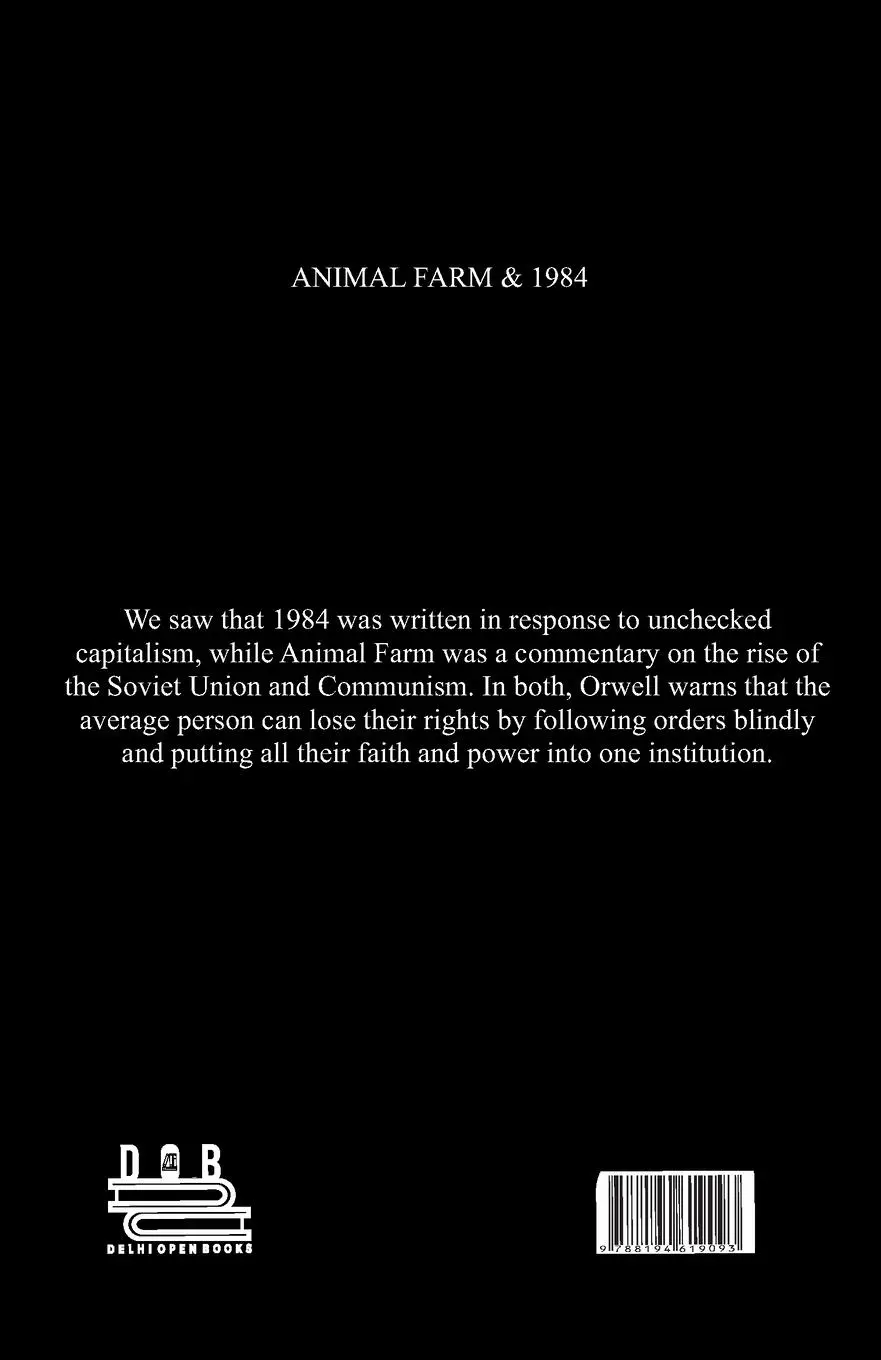 Rückseite: 9788194619093 | 1984 And Animal Farm | George Orwell | Taschenbuch | Englisch | 2020