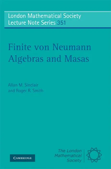 Cover: 9780521719193 | Finite von Neumann Algebras and Masas | Allan Sinclair (u. a.) | Buch