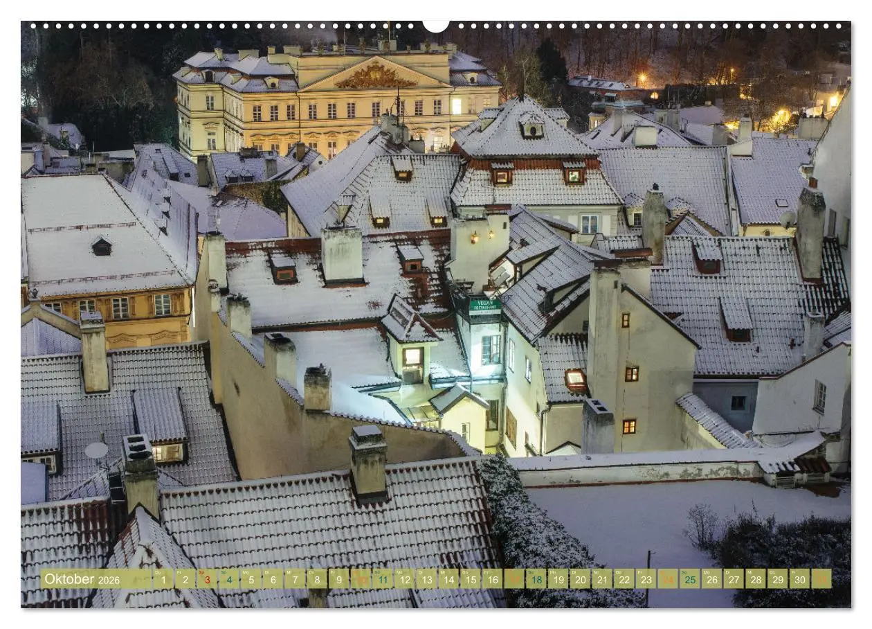 Bild: 9783457549193 | Winterzauber in Prag (Wandkalender 2026 DIN A2 quer), CALVENDO...