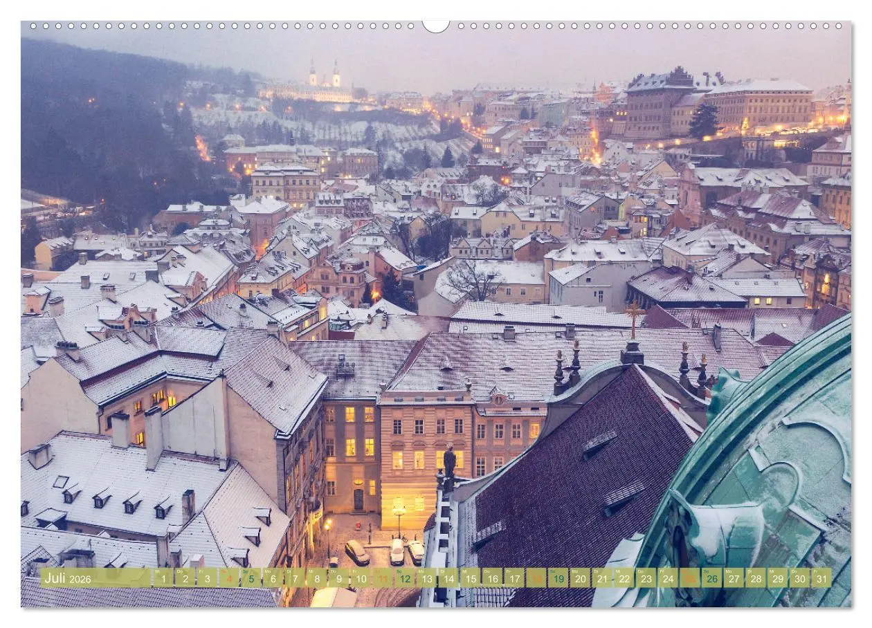Bild: 9783457549193 | Winterzauber in Prag (Wandkalender 2026 DIN A2 quer), CALVENDO...
