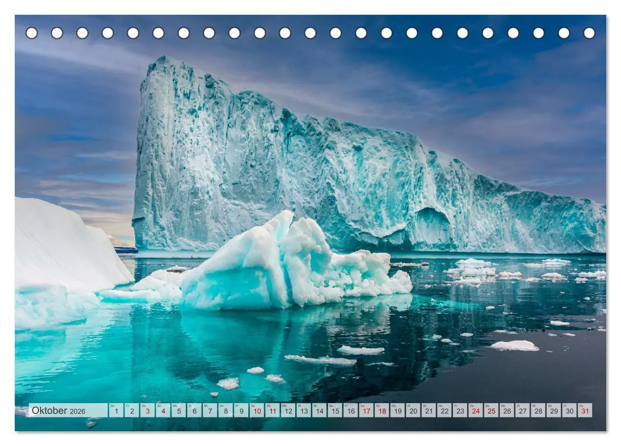 Bild: 9783457619193 | Eisgiganten der Arktis (Tischkalender 2026 DIN A5 quer), CALVENDO...