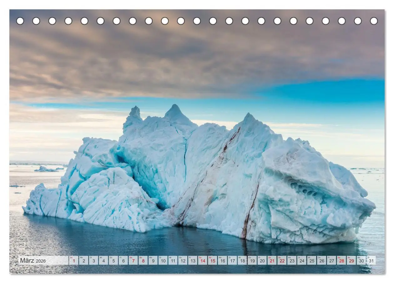 Bild: 9783457619193 | Eisgiganten der Arktis (Tischkalender 2026 DIN A5 quer), CALVENDO...