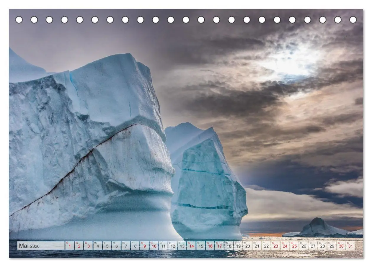 Bild: 9783457619193 | Eisgiganten der Arktis (Tischkalender 2026 DIN A5 quer), CALVENDO...