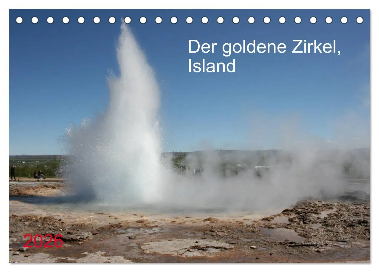 Cover: 9783457789193 | Der goldene Zirkel, Island (Tischkalender 2026 DIN A5 quer),...