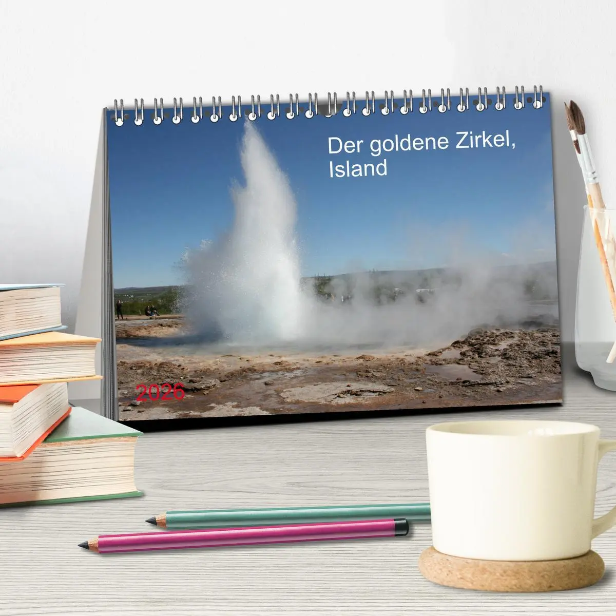 Bild: 9783457789193 | Der goldene Zirkel, Island (Tischkalender 2026 DIN A5 quer),...