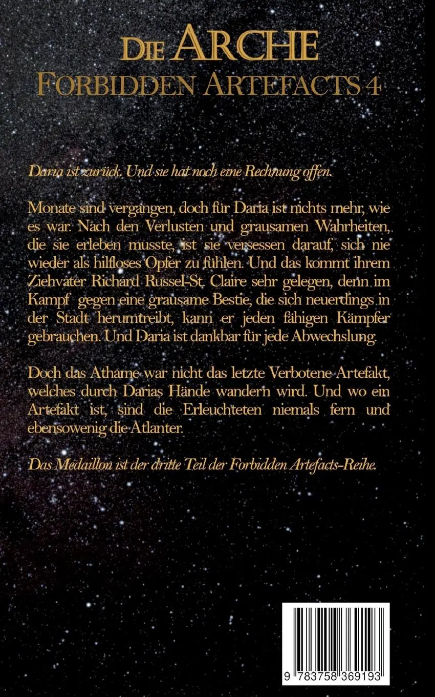 Rückseite: 9783758369193 | Die Arche | Forbidden Artefacts 12 | Frauke Besteman | Taschenbuch