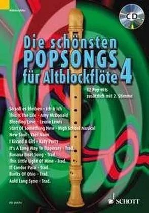 Cover: 9783795759193 | Die schönsten Popsongs für Alt-Blockflöte 4 | Uwe Bye | Broschüre