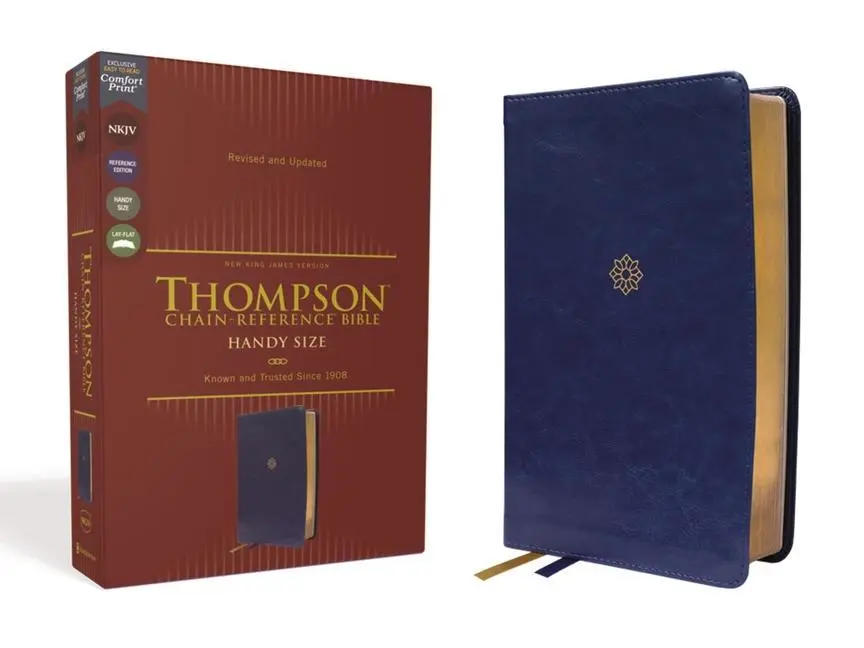 Cover: 9780310459293 | NKJV, Thompson Chain-Reference Bible, Handy Size, Leathersoft,...