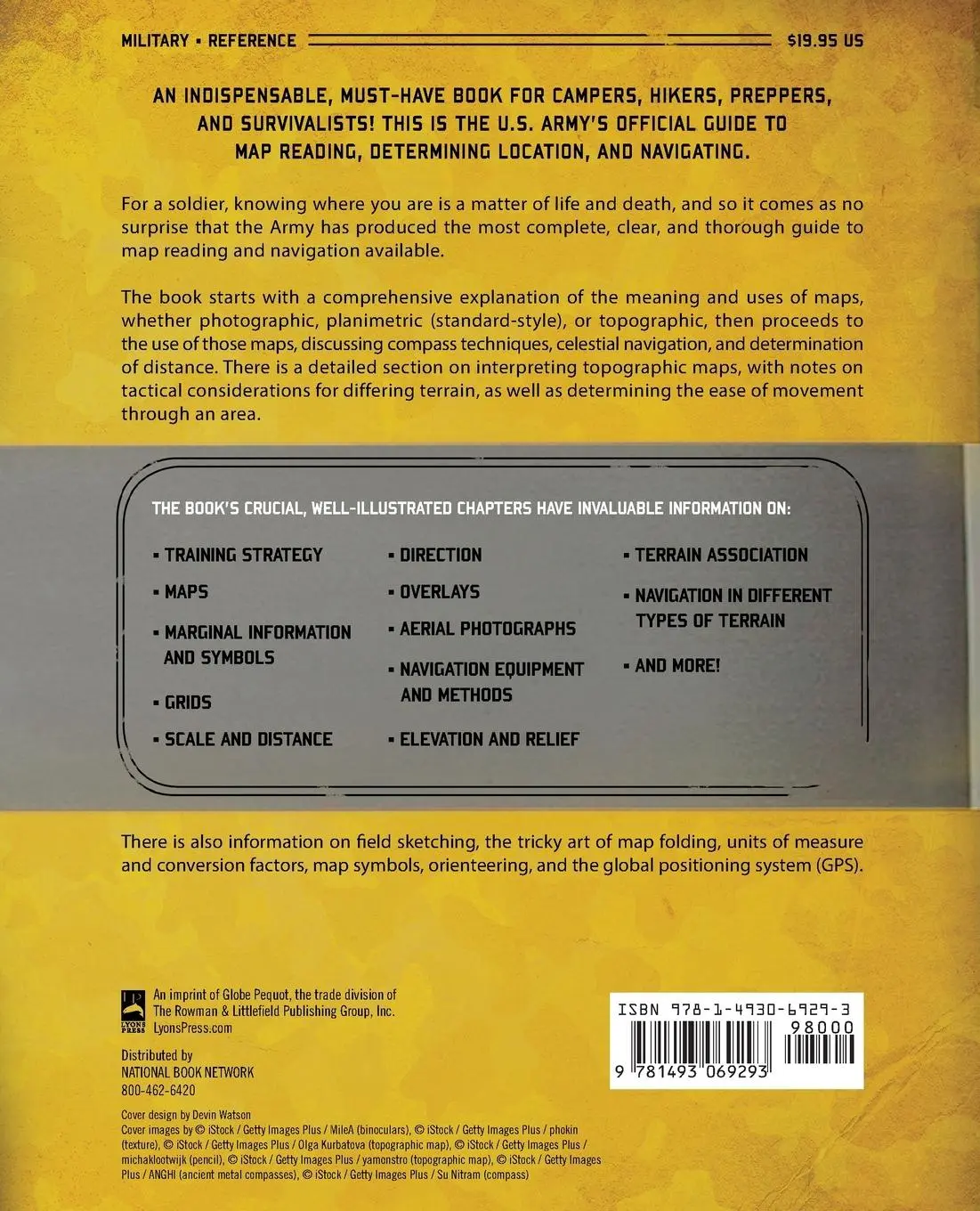 Rückseite: 9781493069293 | The Official U.S. Army Map Reading and Land Navigation Handbook | Army