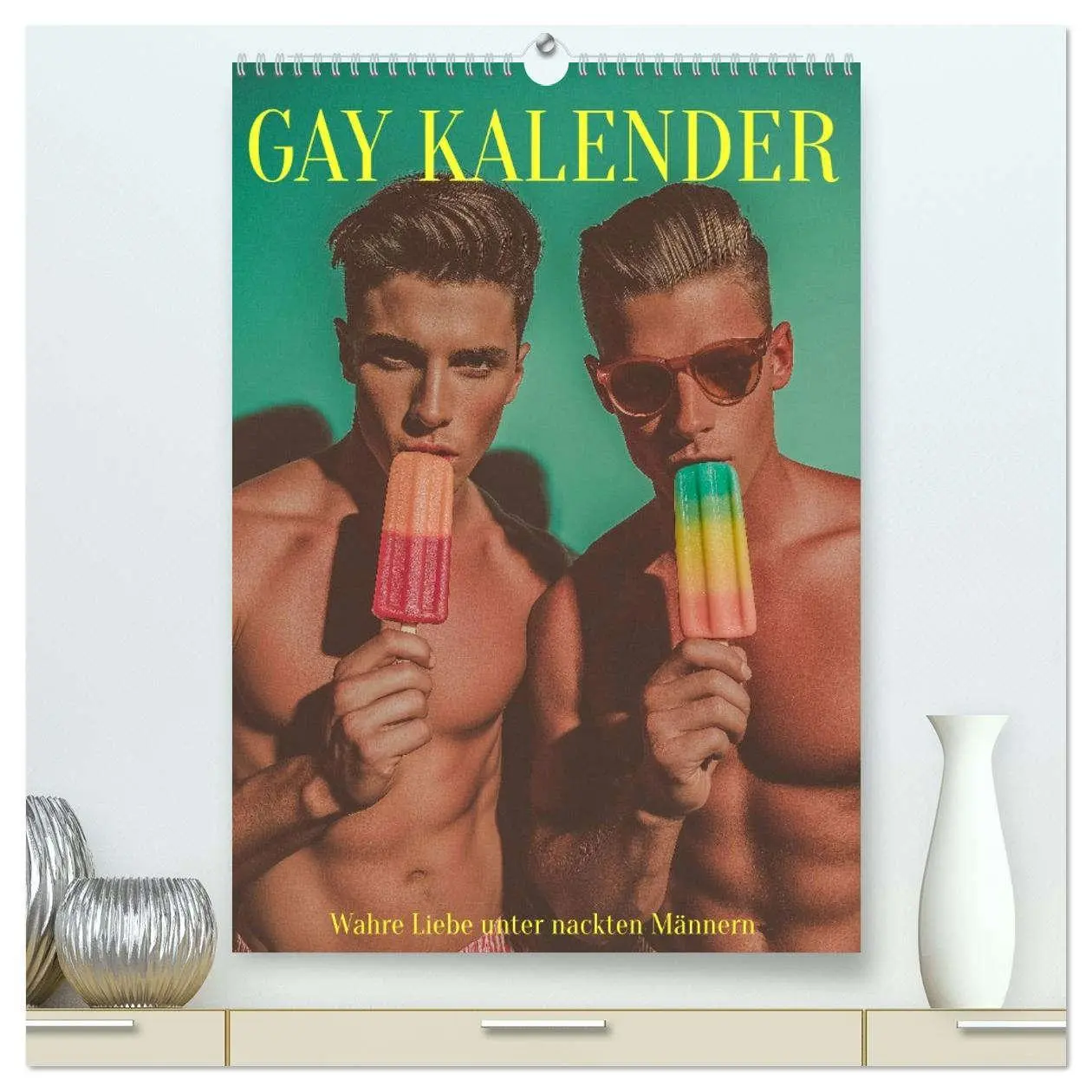 Cover: 9783516629293 | Gay Kalender - Wahre Liebe unter nackten Männern (hochwertiger...