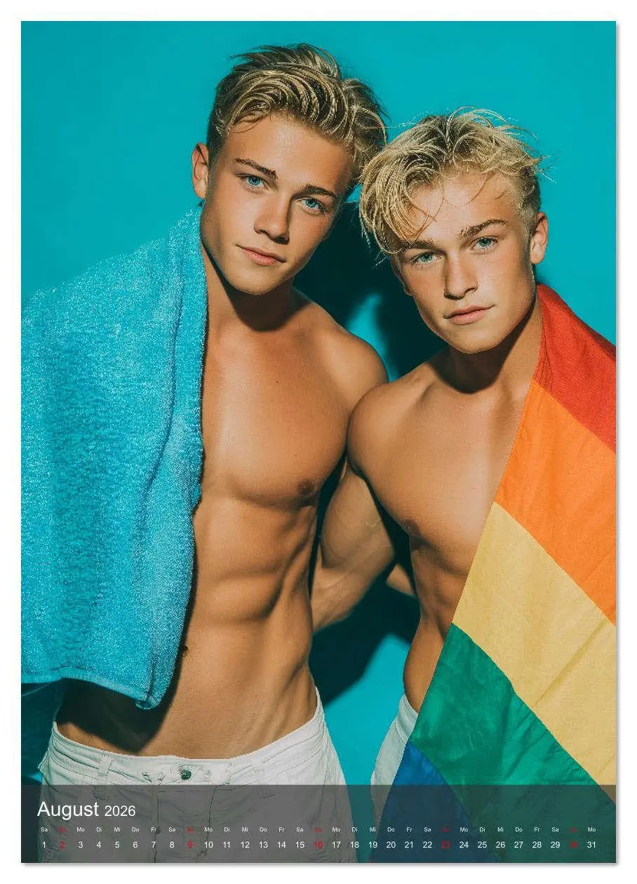 Bild: 9783516629293 | Gay Kalender - Wahre Liebe unter nackten Männern (hochwertiger...