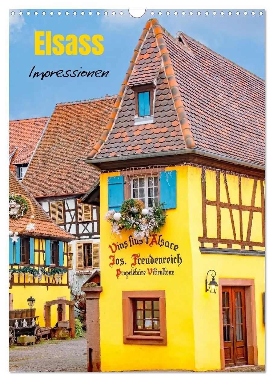 Cover: 9783569269293 | Elsass - Impressionen (Wandkalender 2027 DIN A3 hoch), CALVENDO...