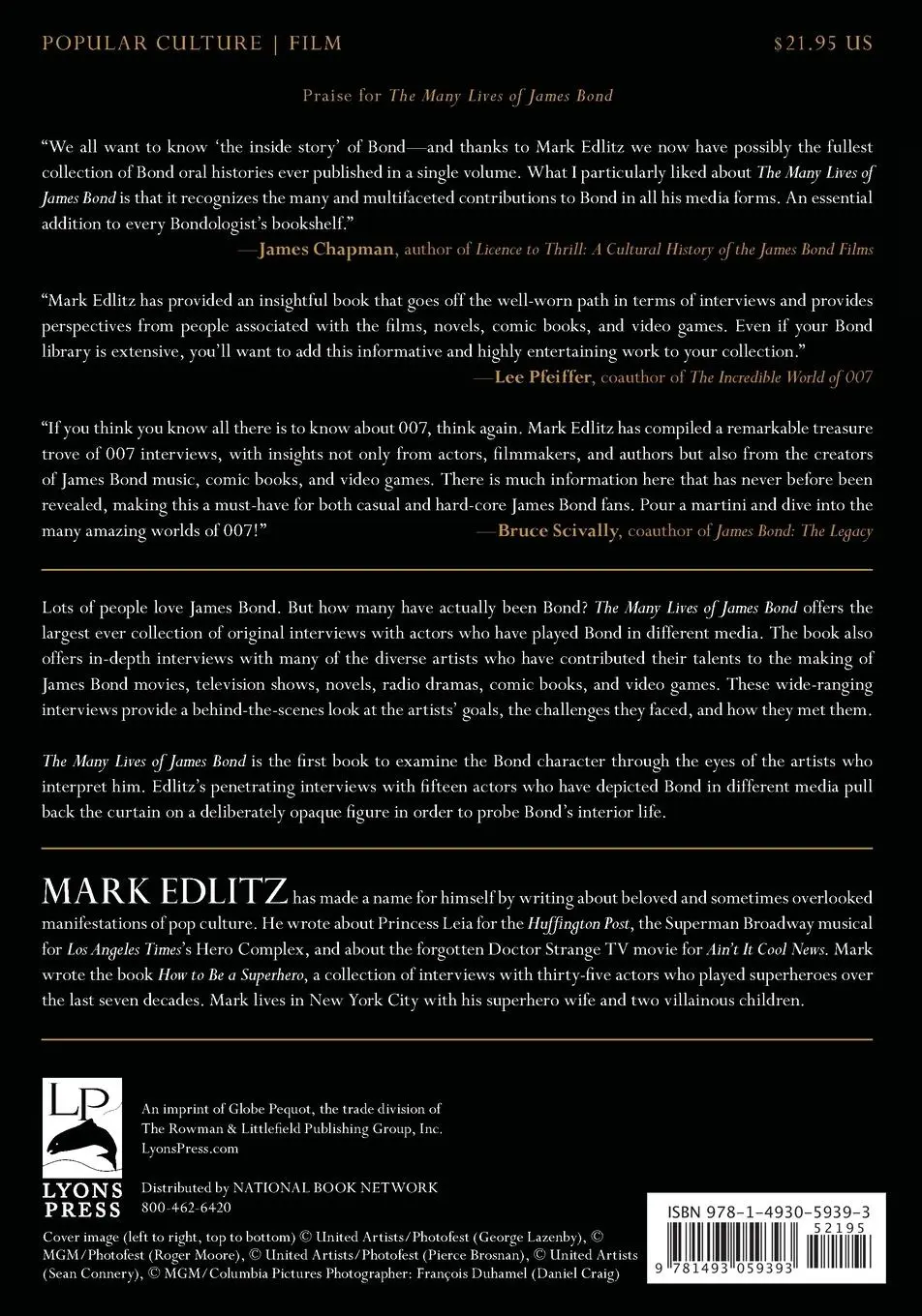 Rückseite: 9781493059393 | The Many Lives of James Bond | Mark Edlitz | Taschenbuch | Englisch