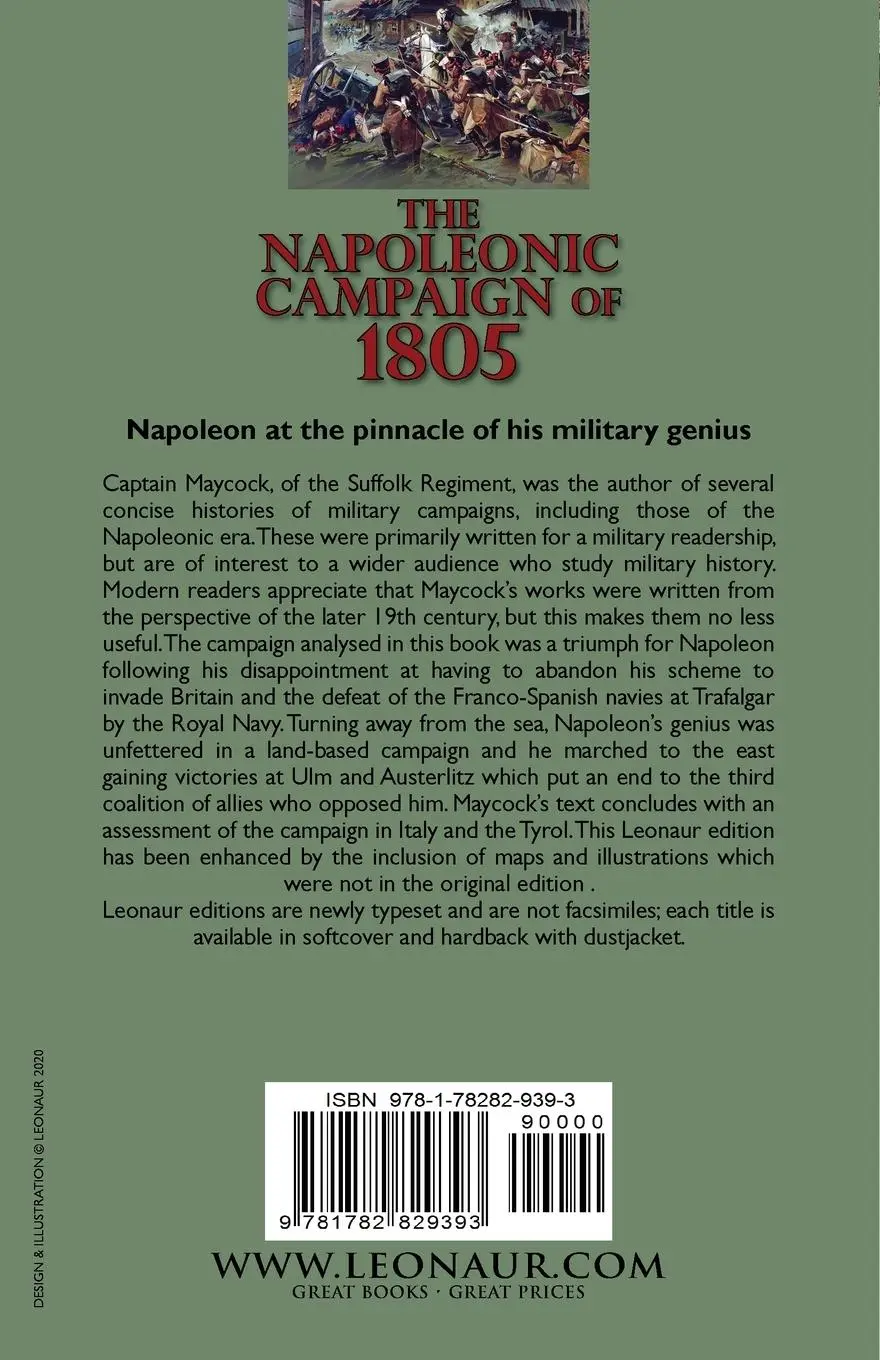 Rückseite: 9781782829393 | The Napoleonic Campaign of 1805 | F. W. O. Maycock | Taschenbuch