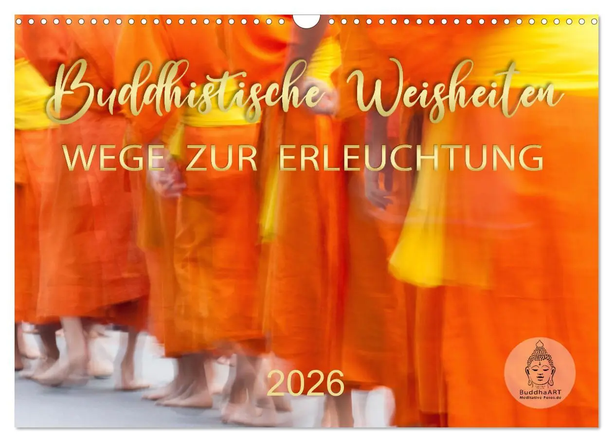 Cover: 9783457529393 | Buddhistische Weisheiten - Wege zur Erleuchtung (Wandkalender 2026...