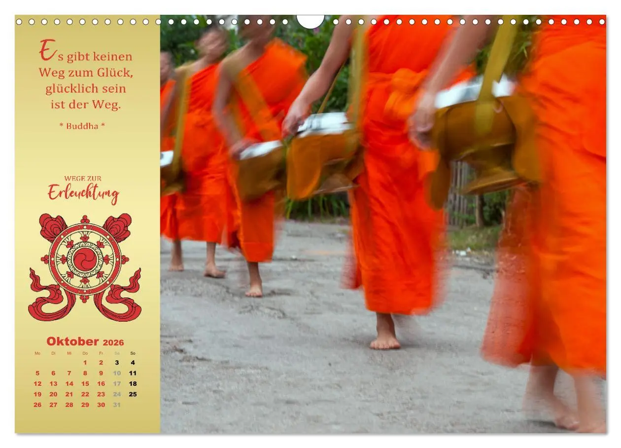 Bild: 9783457529393 | Buddhistische Weisheiten - Wege zur Erleuchtung (Wandkalender 2026...