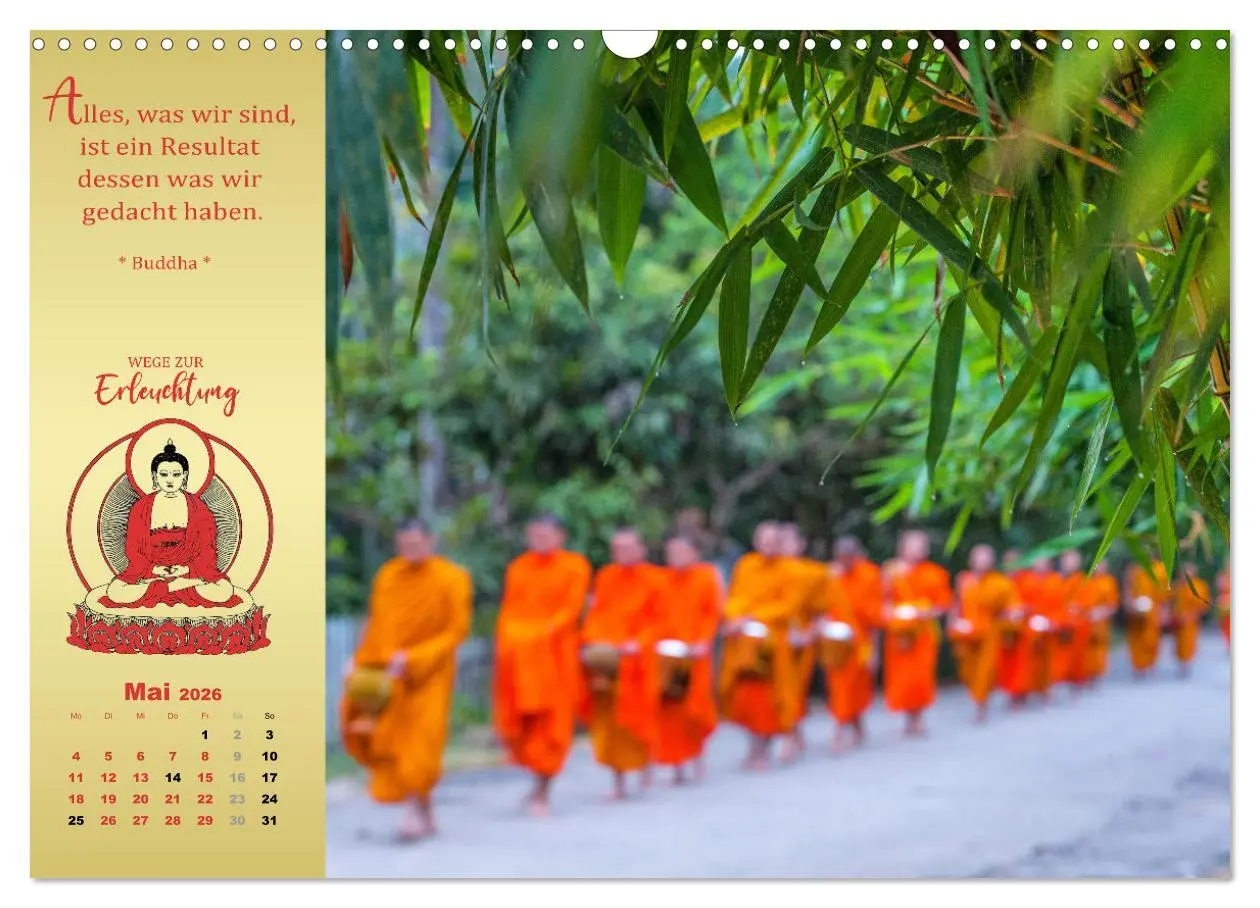 Bild: 9783457529393 | Buddhistische Weisheiten - Wege zur Erleuchtung (Wandkalender 2026...