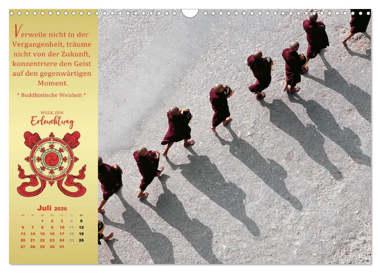 Bild: 9783457529393 | Buddhistische Weisheiten - Wege zur Erleuchtung (Wandkalender 2026...