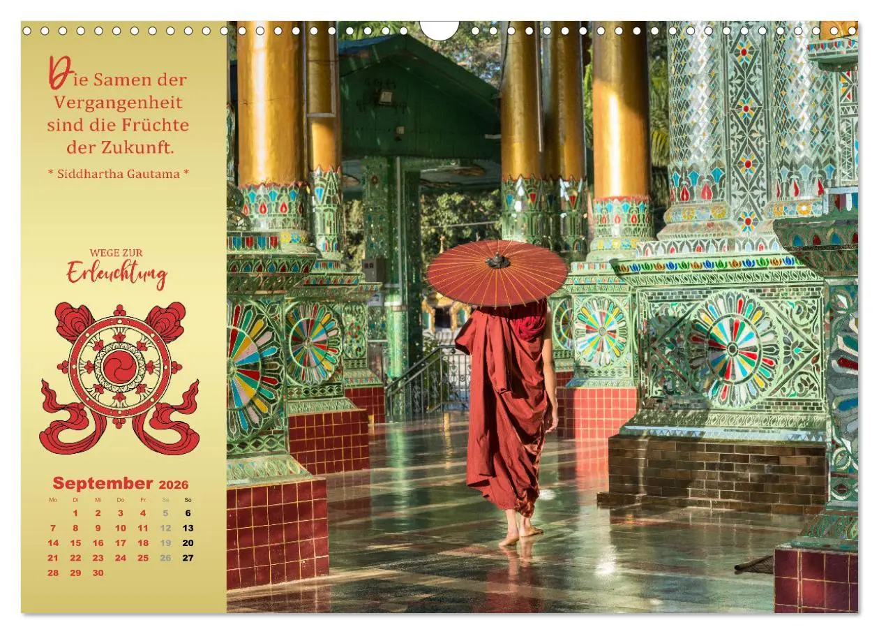 Bild: 9783457529393 | Buddhistische Weisheiten - Wege zur Erleuchtung (Wandkalender 2026...