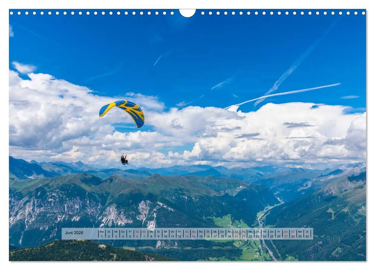 Bild: 9783457839393 | Paragliding - lautloses Schweben (Wandkalender 2026 DIN A3 quer),...