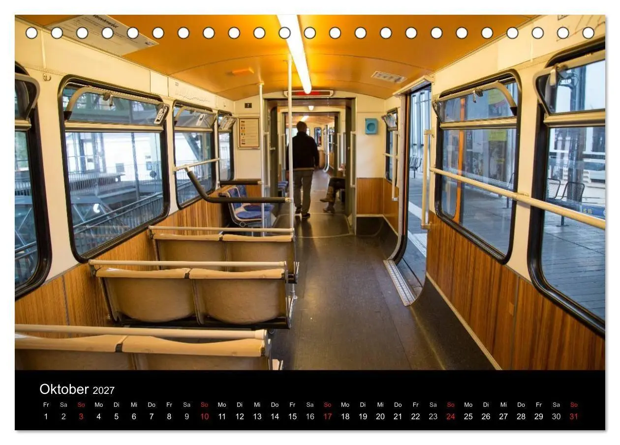 Bild: 9783569949393 | Die Wuppertaler Schwebebahn (Tischkalender 2027 DIN A5 quer),...