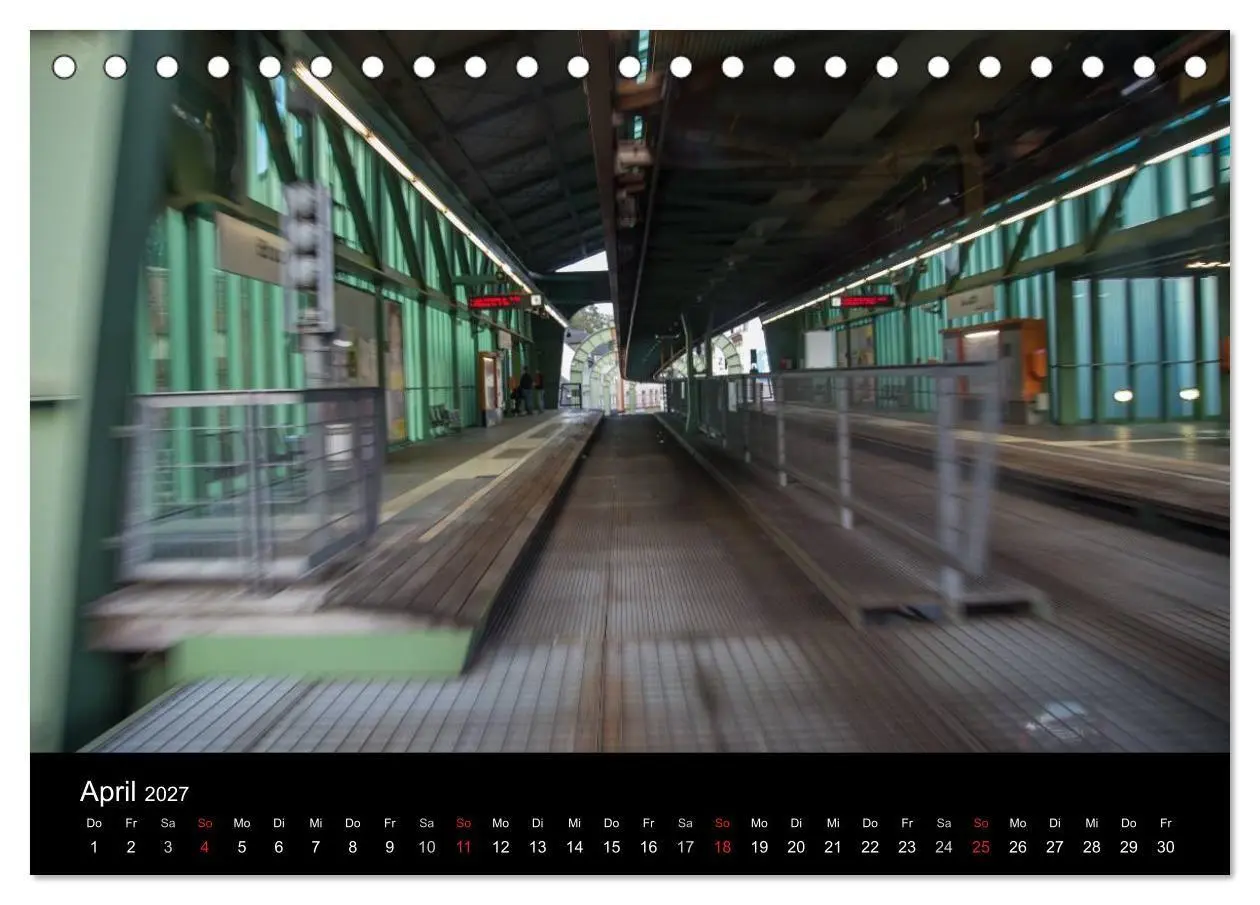 Bild: 9783569949393 | Die Wuppertaler Schwebebahn (Tischkalender 2027 DIN A5 quer),...