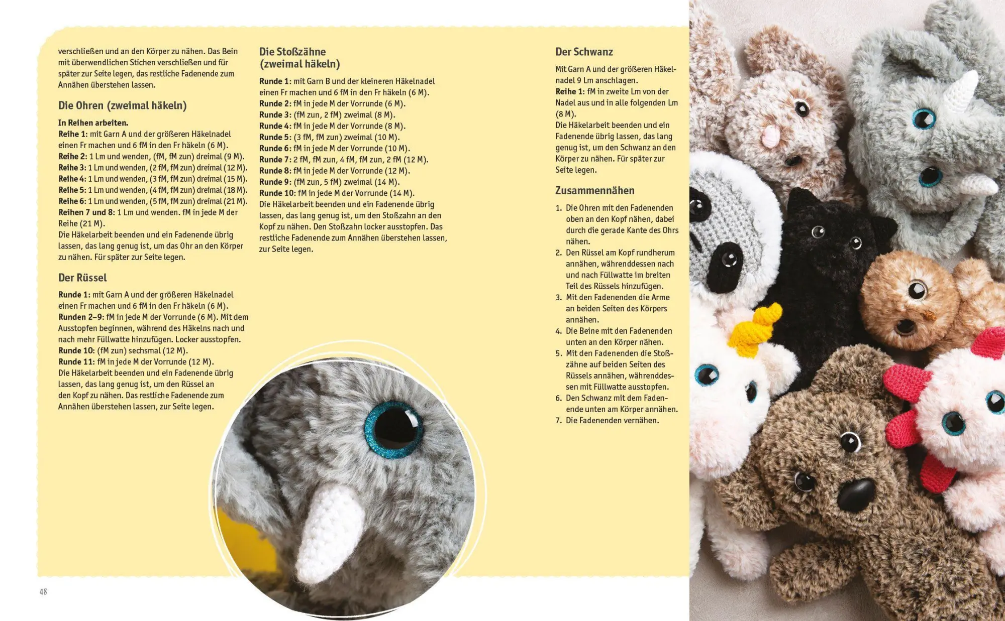 Bild: 9783809449393 | Flauschige Freunde. 12 gehäkelte Tier-Amigurumis aus Plüschwolle