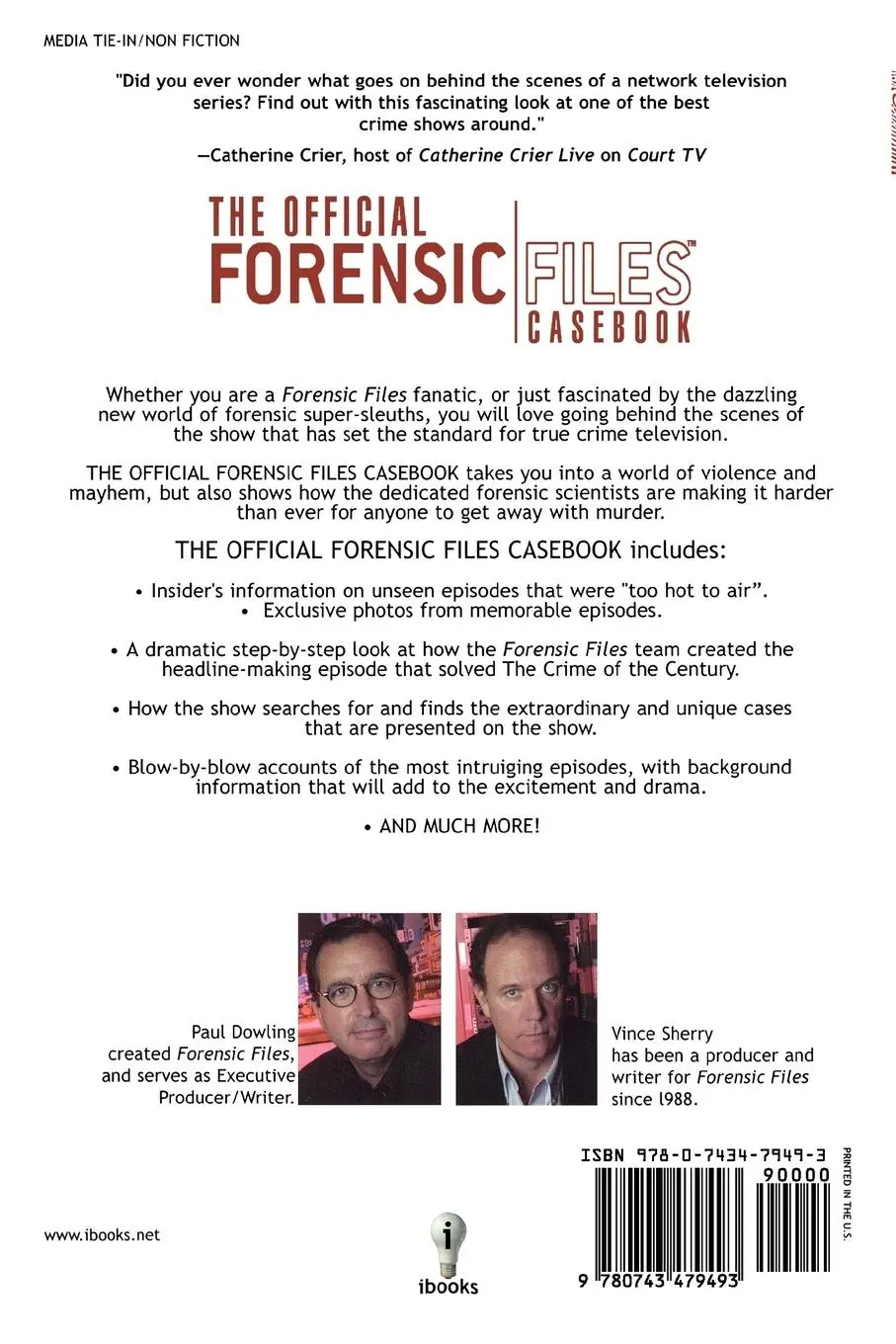 Rückseite: 9780743479493 | The Official Forensic Files Casebook | Paul Dowling (u. a.) | Buch