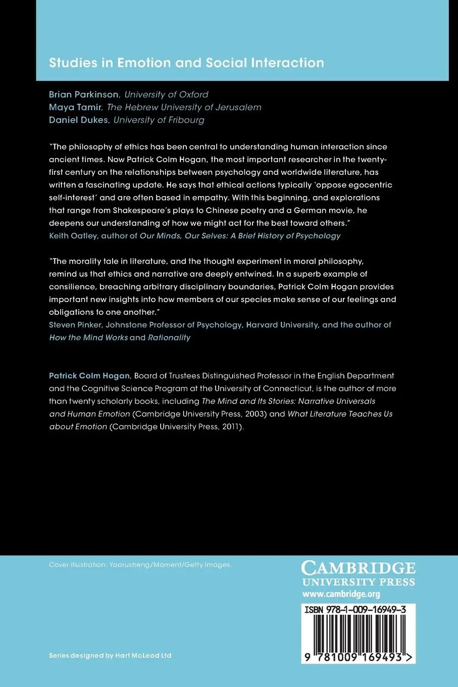 Rückseite: 9781009169493 | Literature and Moral Feeling | Patrick Colm Hogan | Taschenbuch | 2023
