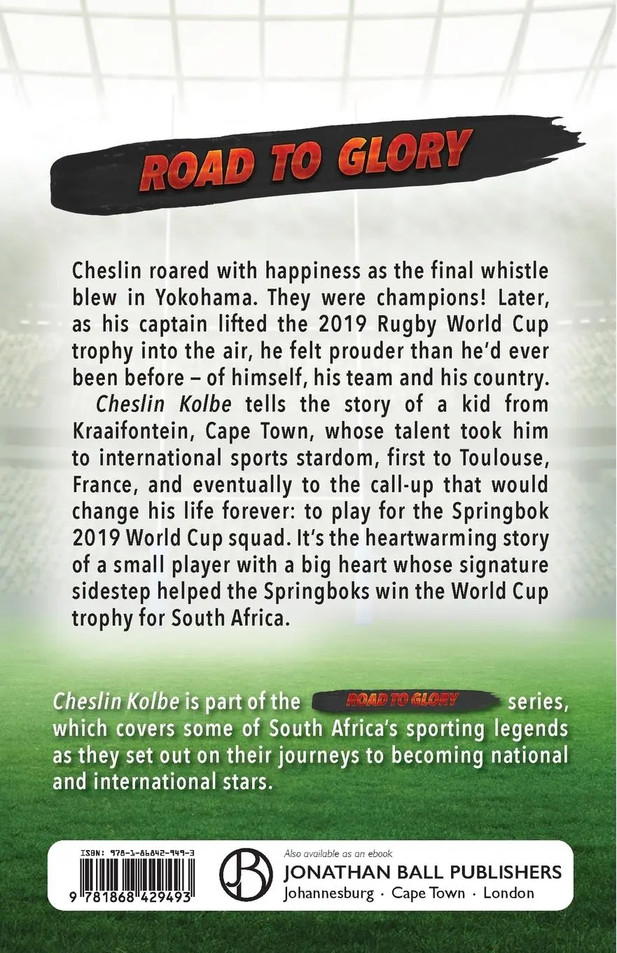 Rückseite: 9781868429493 | ROAD TO GLORY - CHESLIN KOLBE | Jeremy Daniel | Taschenbuch | Englisch