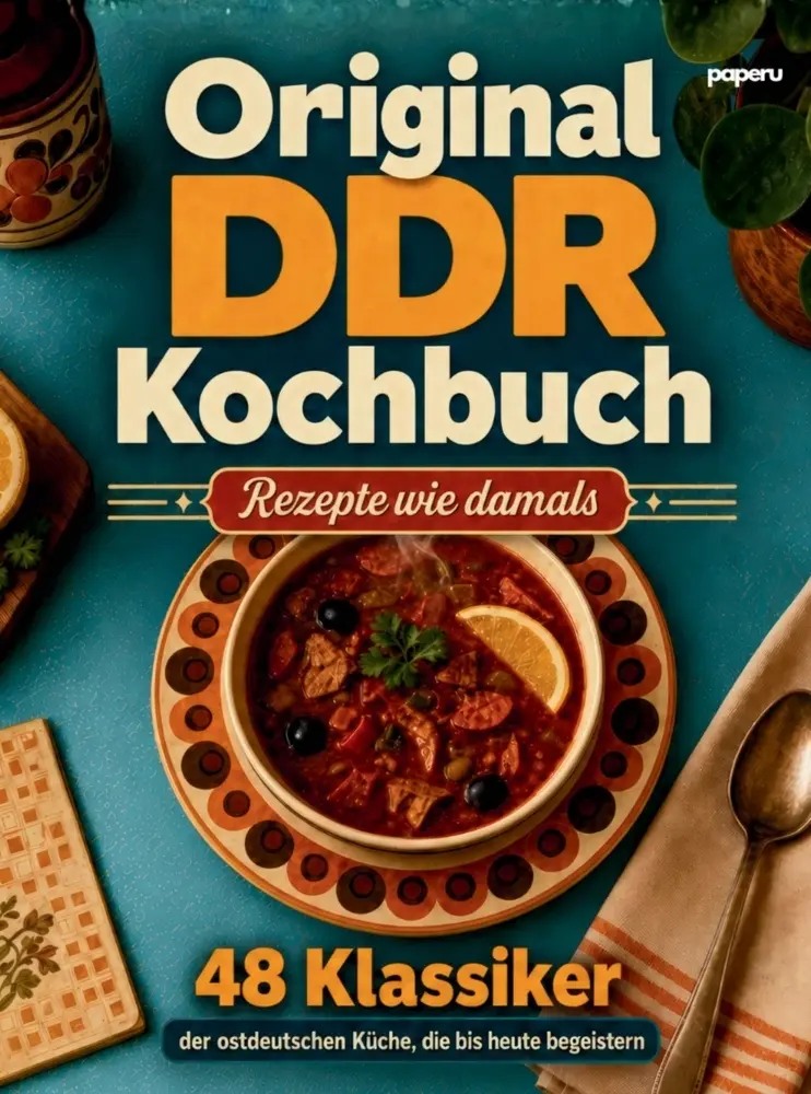 Cover: 9783911099493 | Original DDR Kochbuch - Rezepte wie damals: 48 Klassiker der...