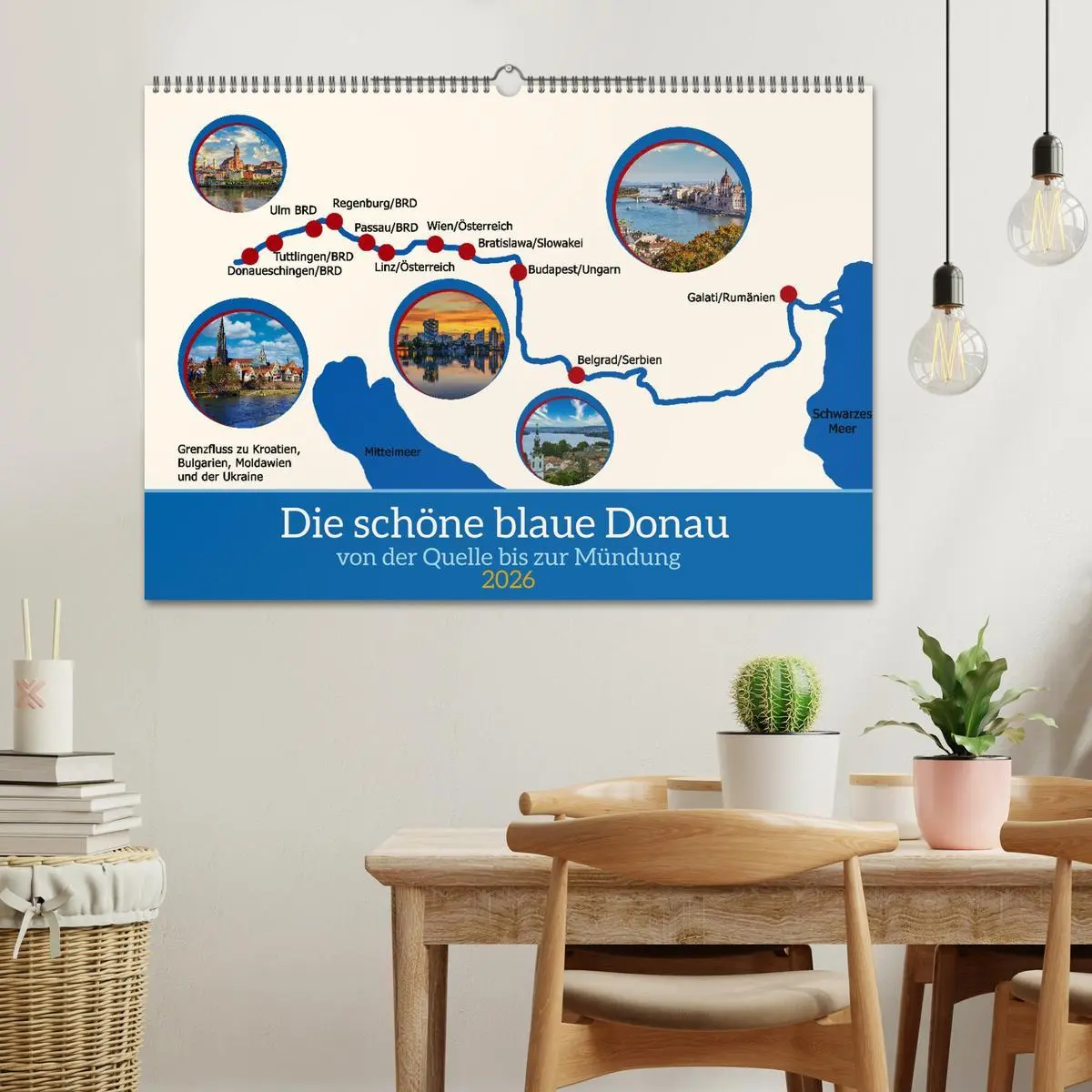 Bild: 9783457299593 | Die schöne blaue Donau (Wandkalender 2026 DIN A2 quer), CALVENDO...
