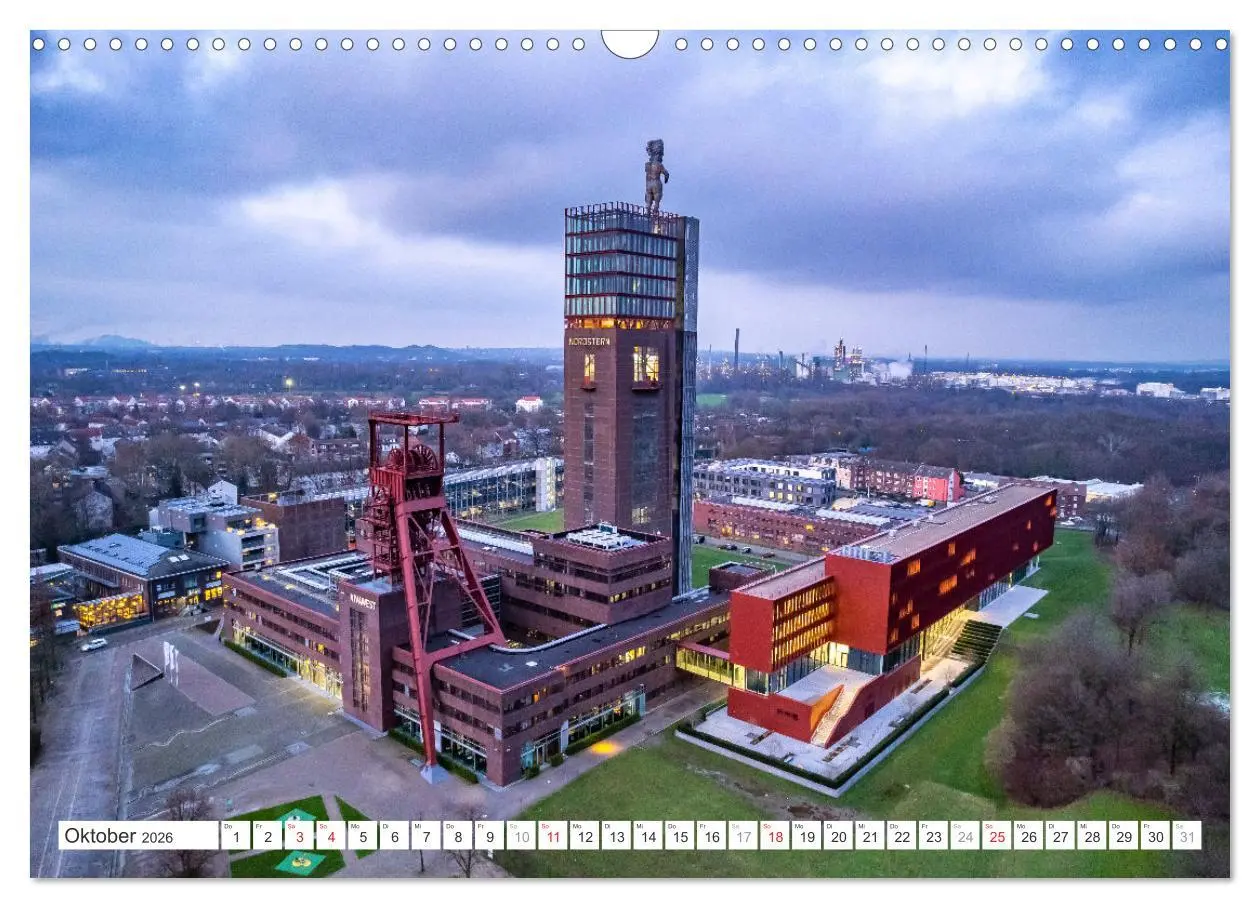 Bild: 9783457439593 | Die Zechen im Ruhrpott (Wandkalender 2026 DIN A3 quer), CALVENDO...
