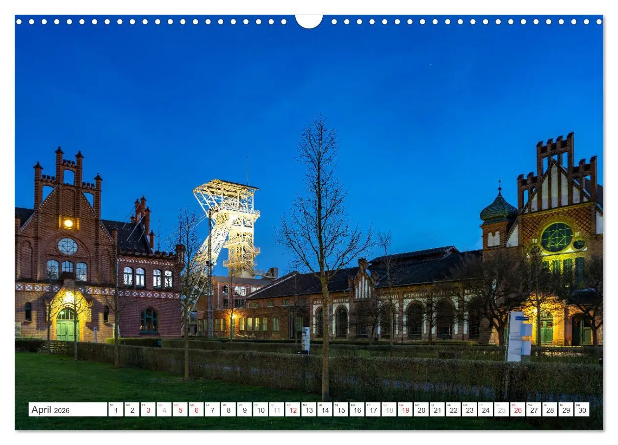 Bild: 9783457439593 | Die Zechen im Ruhrpott (Wandkalender 2026 DIN A3 quer), CALVENDO...
