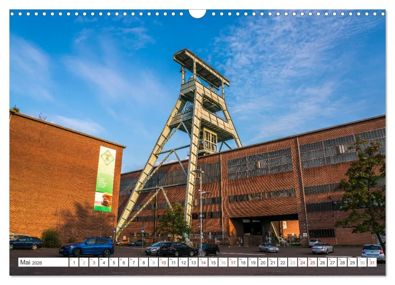 Bild: 9783457439593 | Die Zechen im Ruhrpott (Wandkalender 2026 DIN A3 quer), CALVENDO...