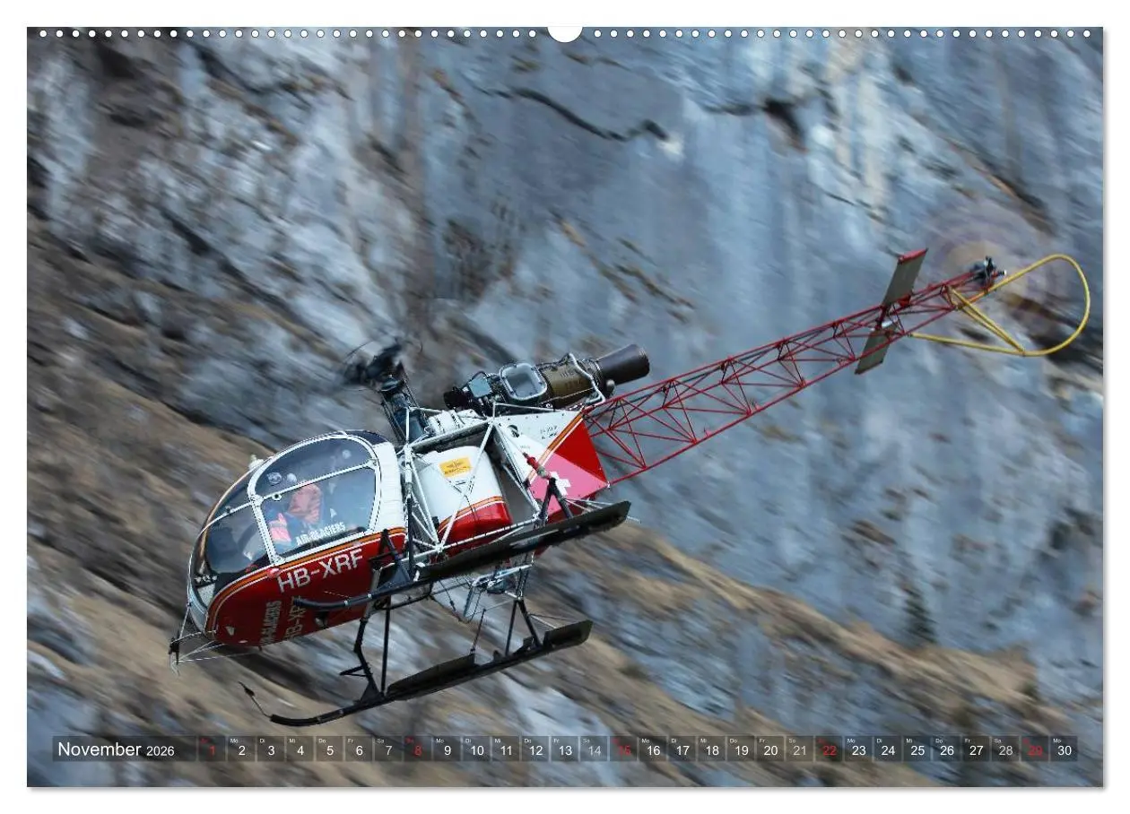 Bild: 9783516079593 | Helikopter in der Luft (Wandkalender 2026 DIN A2 quer), CALVENDO...