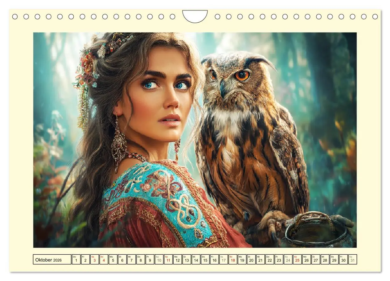 Bild: 9783516459593 | Waldgeflüster. Die mystischen Frauen der alten Pfade (Wandkalender...