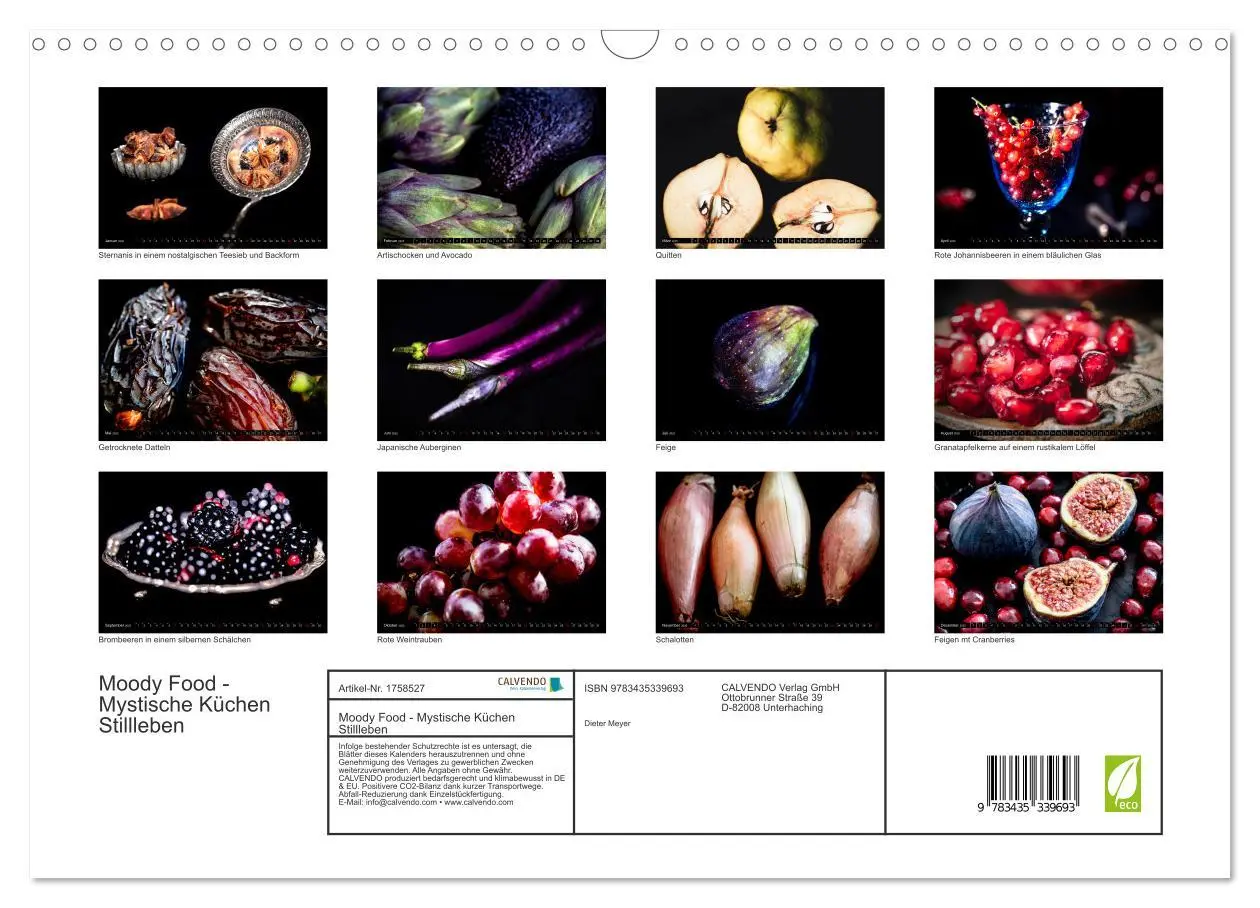Bild: 9783435339693 | Moody Food - Mystische Küchen Stillleben (Wandkalender 2025 DIN A3...
