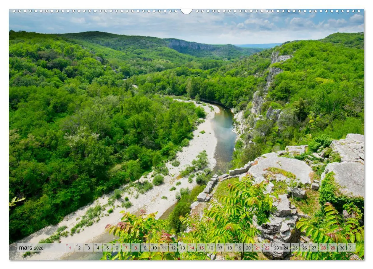 Bild: 9783457289693 | La beauté de l'Ardèche (Calendrier mural 2026 DIN A2 vertical),...