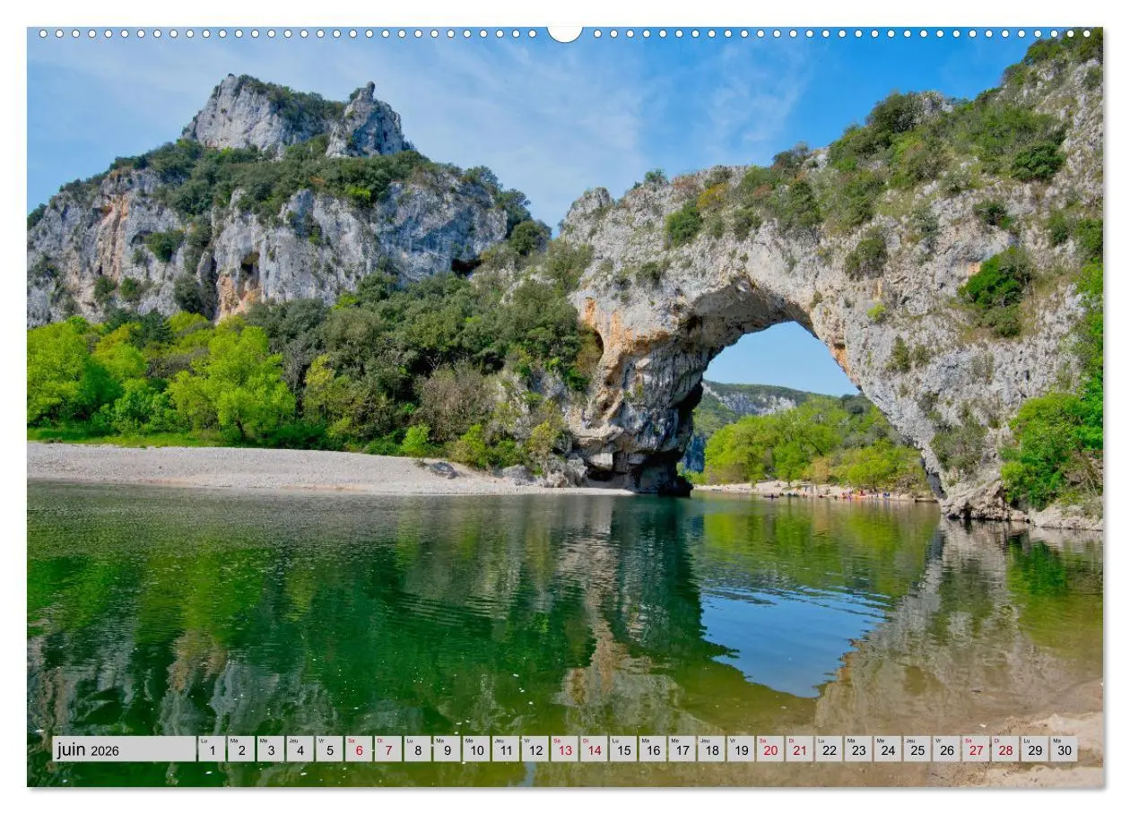 Bild: 9783457289693 | La beauté de l'Ardèche (Calendrier mural 2026 DIN A2 vertical),...