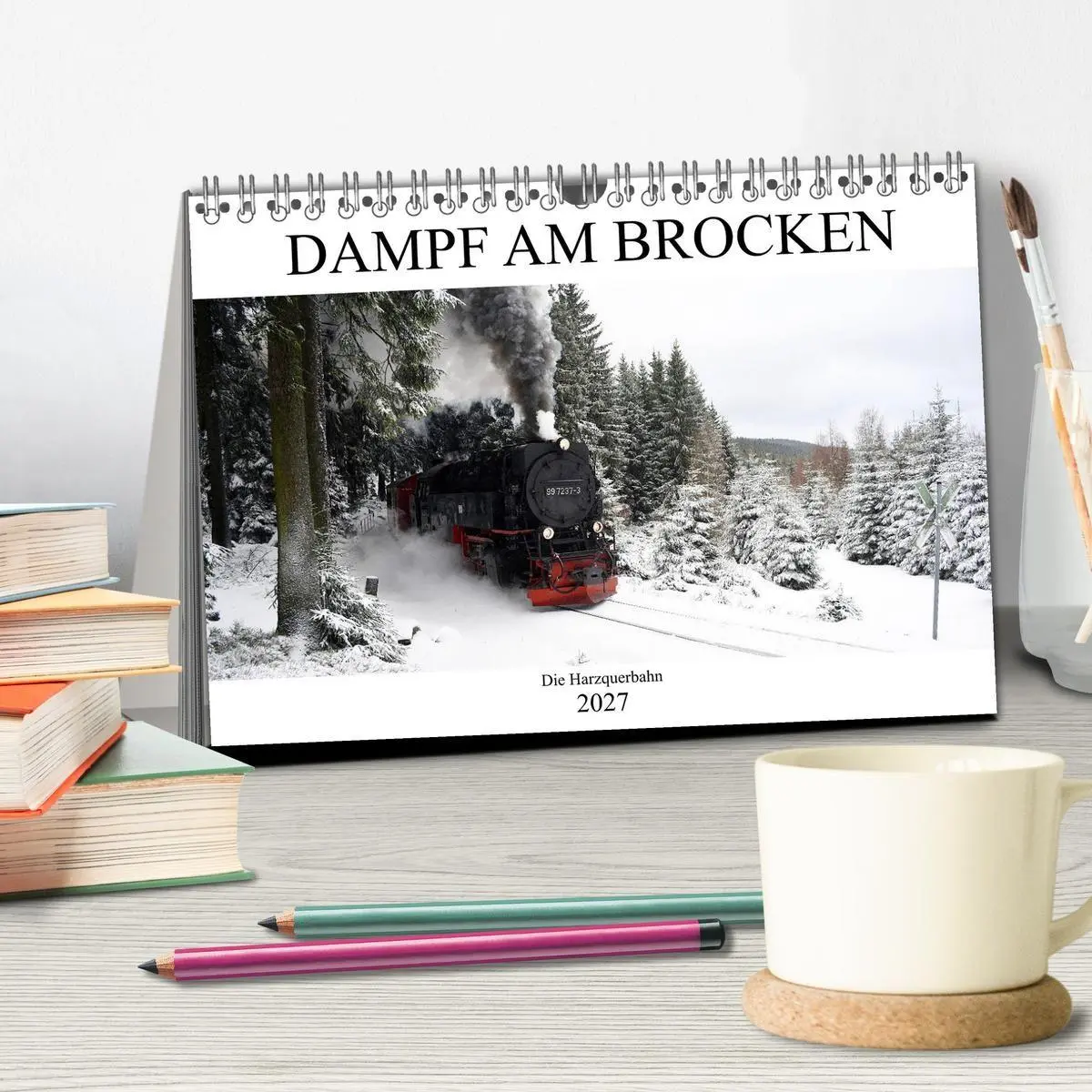 Bild: 9783569779693 | Dampf am Brocken - Die Harzquerbahn (Tischkalender 2027 DIN A5...