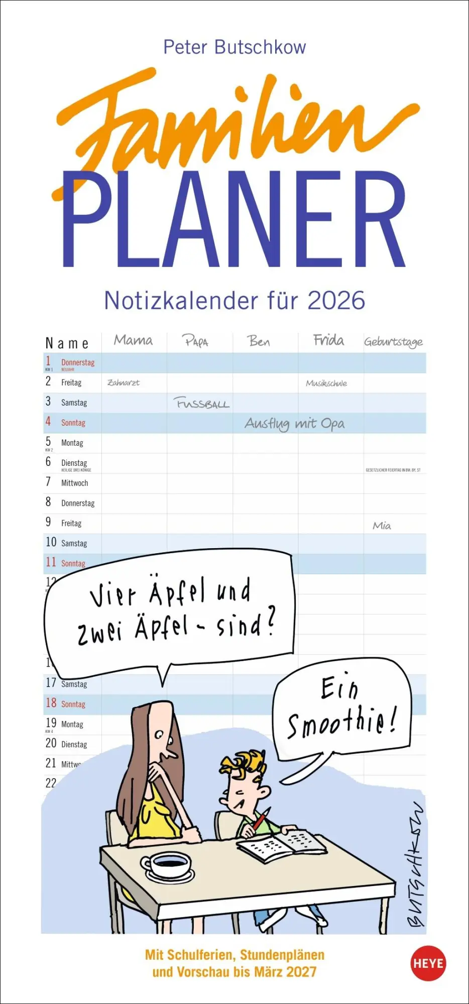 Cover: 9783756409693 | Peter Butschkow: Familienplaner 2026 | Peter Butschkow | Kalender