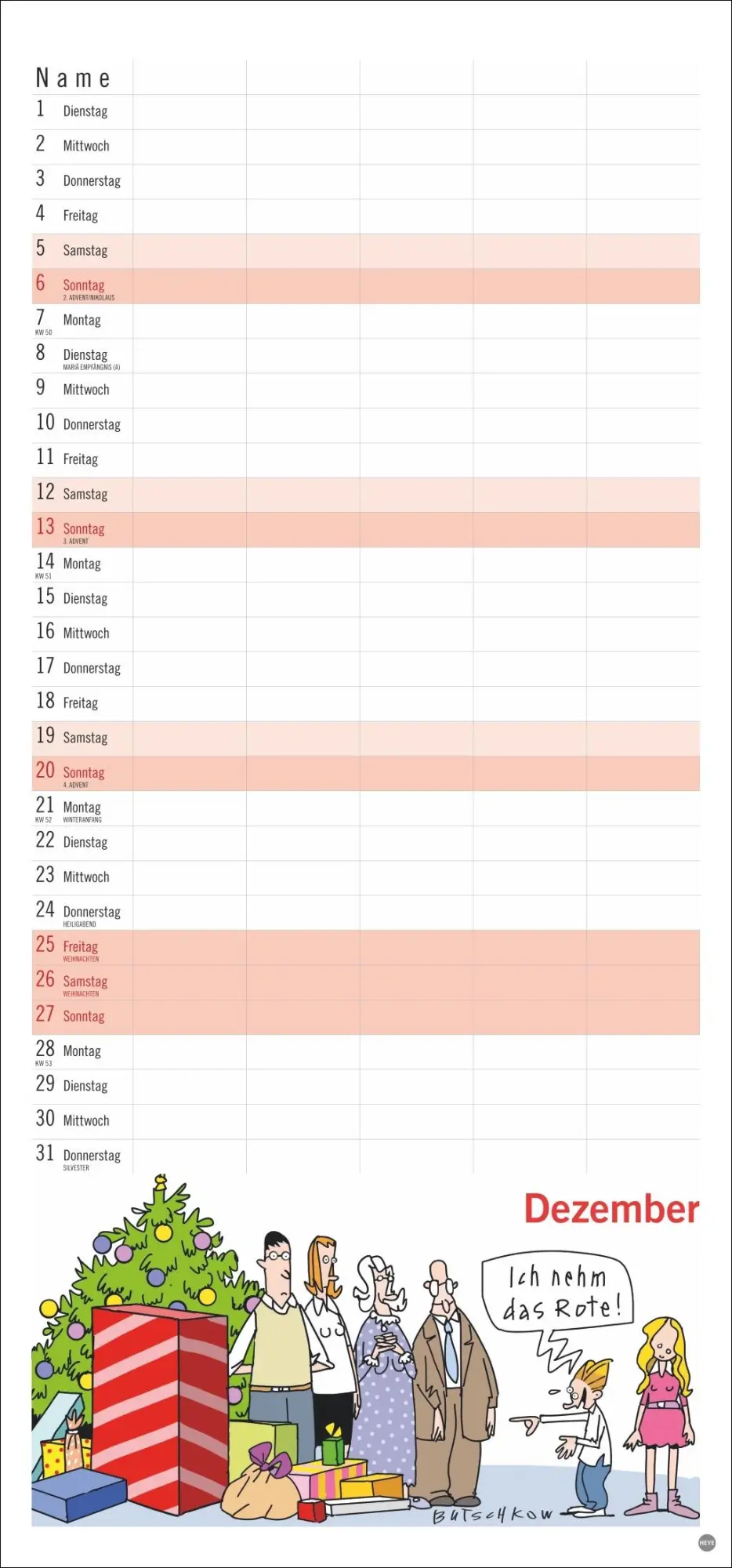 Bild: 9783756409693 | Peter Butschkow: Familienplaner 2026 | Peter Butschkow | Kalender