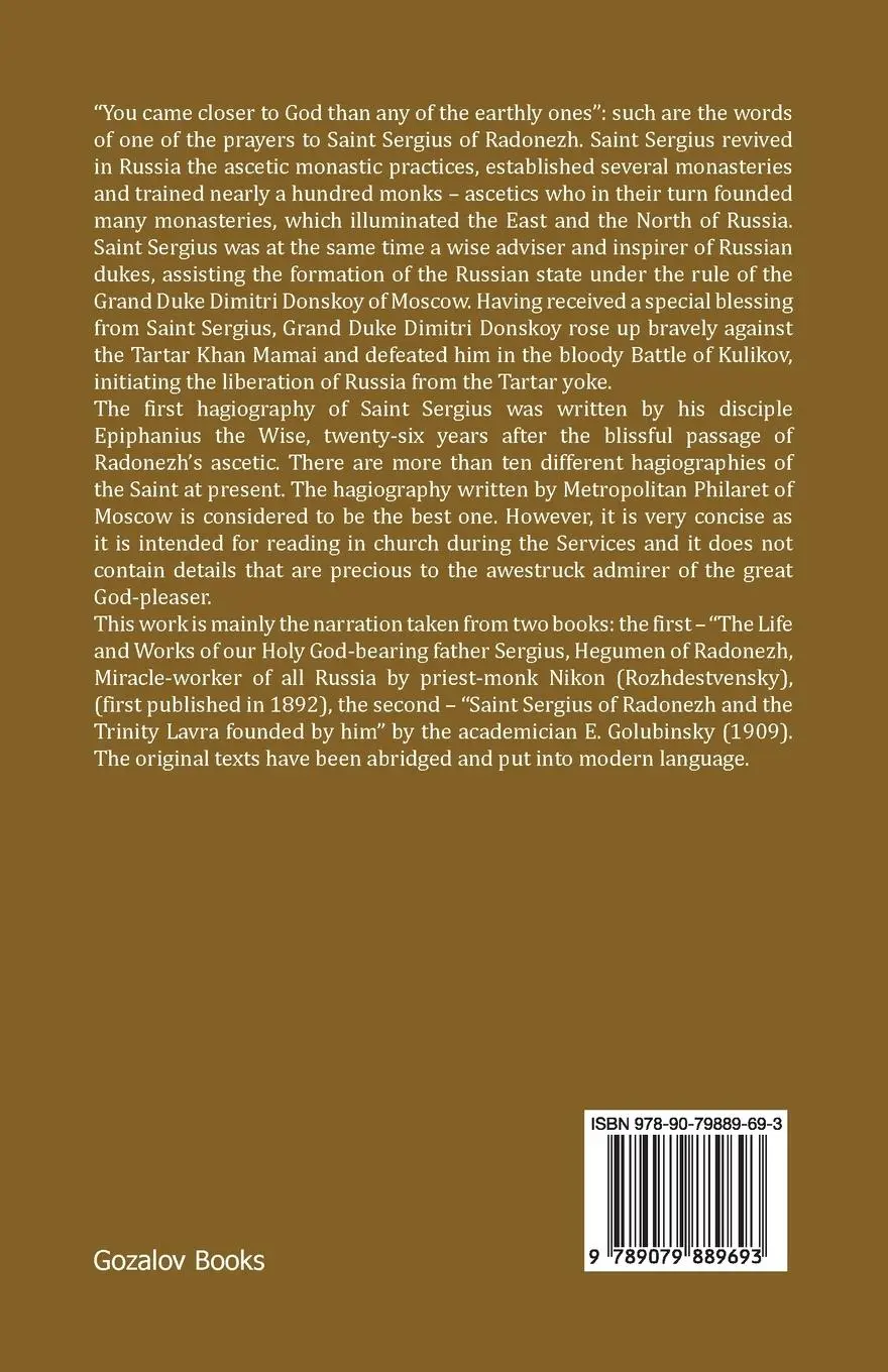 Rückseite: 9789079889693 | Life and Works of Saint Sergius of Radonezh | Serge Jumati | Buch