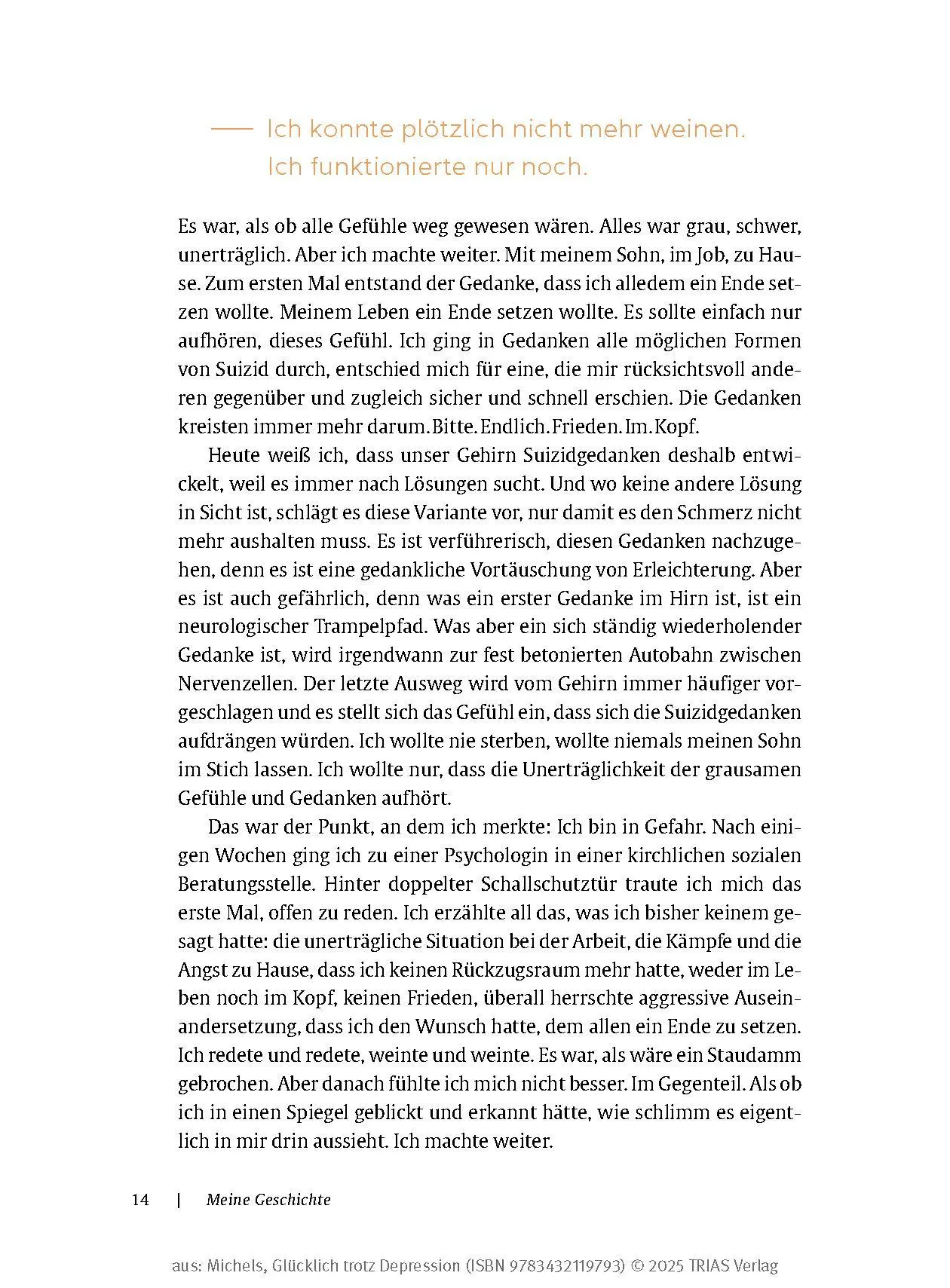 Bild: 9783432119793 | Glücklich trotz Depression | Ulrike Michels | Taschenbuch | 256 S.
