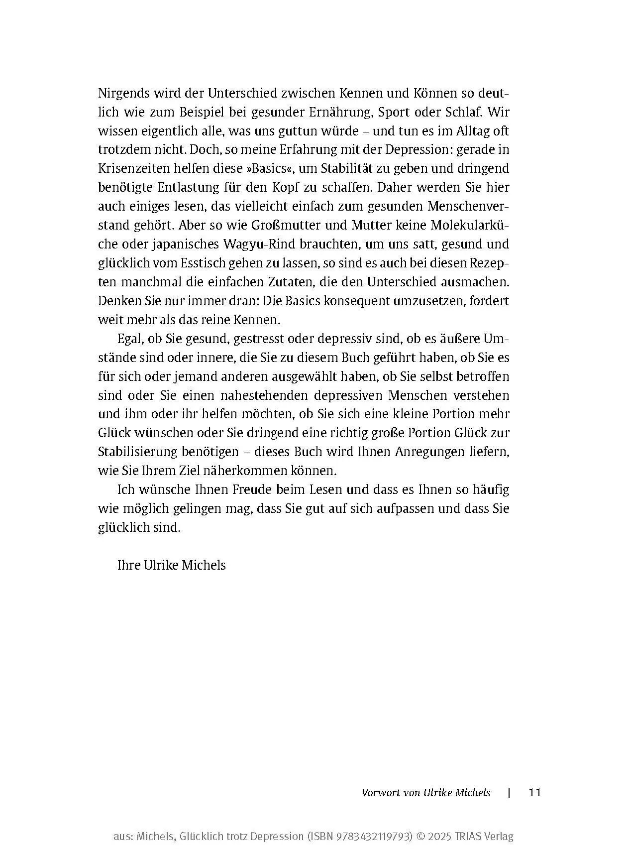 Bild: 9783432119793 | Glücklich trotz Depression | Ulrike Michels | Taschenbuch | 256 S.