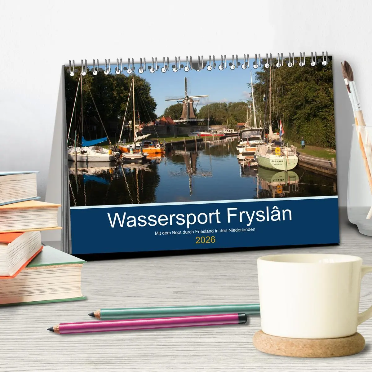 Bild: 9783457729793 | Wassersport Fryslân (Tischkalender 2026 DIN A5 quer), CALVENDO...