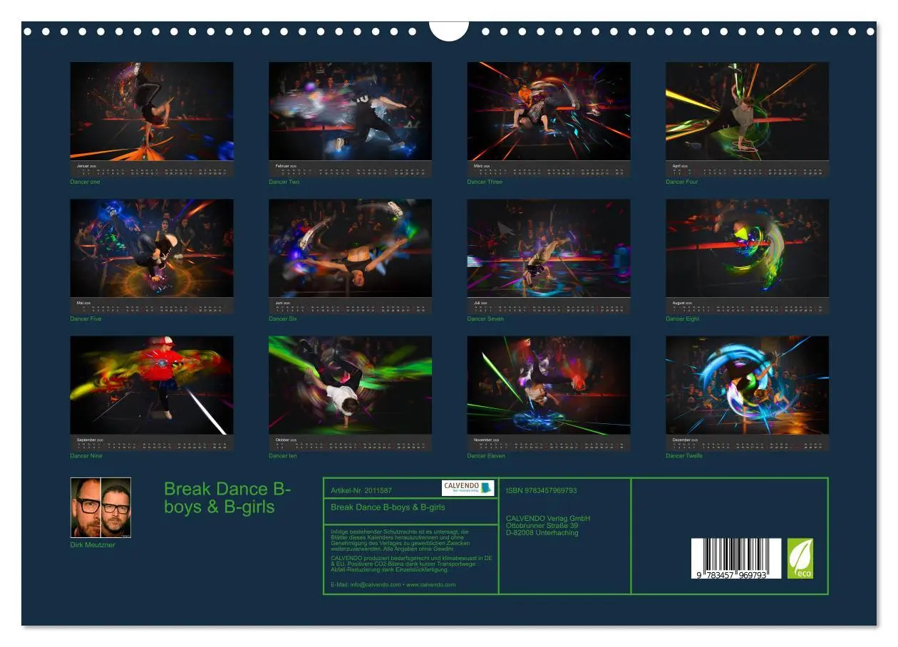 Bild: 9783457969793 | Break Dance B-boys &amp; B-girls (Wandkalender 2026 DIN A3 quer),...