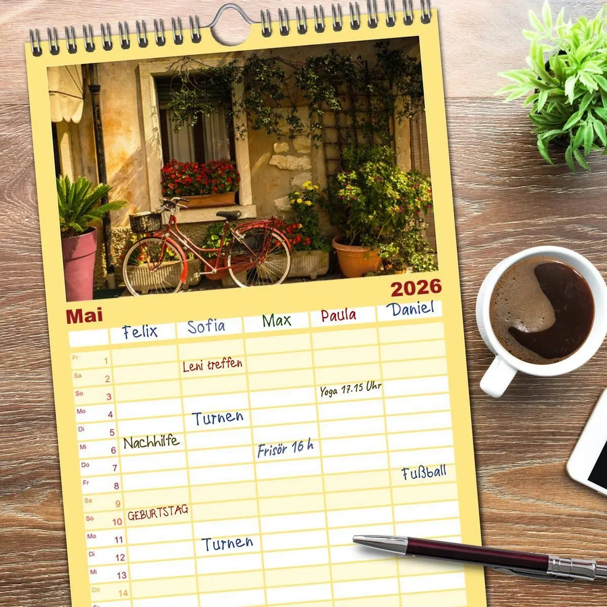 Bild: 9783516509793 | Familienplaner 2026 - Italien - Romantische Städte und endlose...